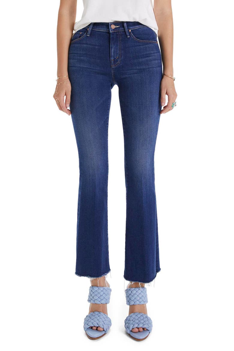 Frayed Flare Jeans, Main, color, HOME MOVIES