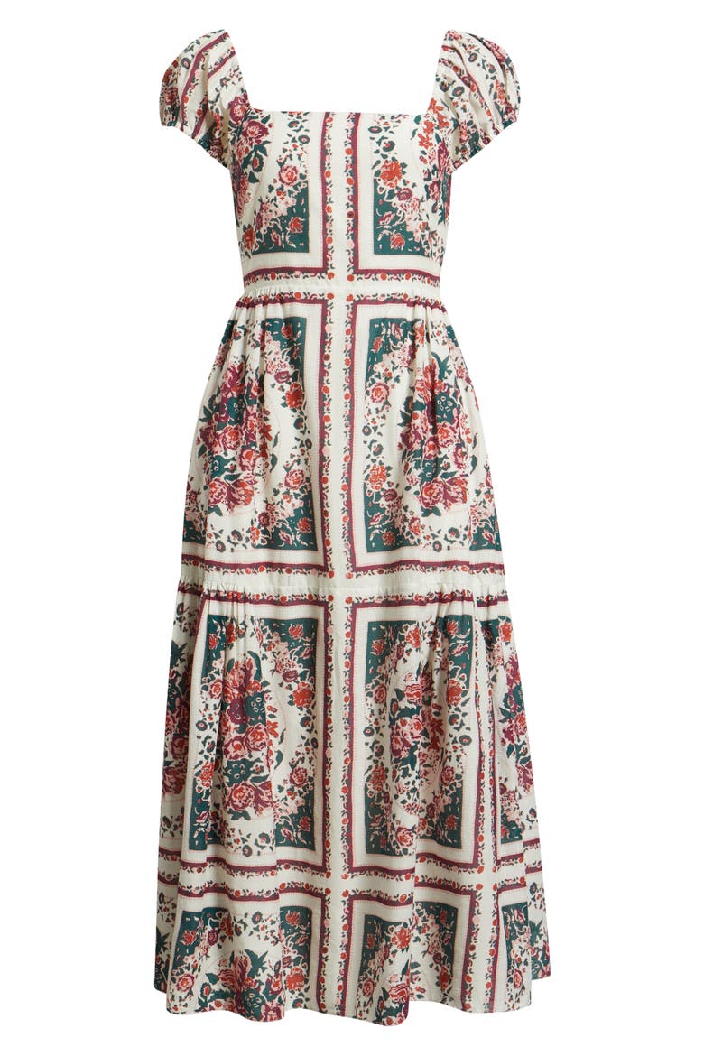 Anne Midi Dress, Alternate, color, CARMELLA PRINT