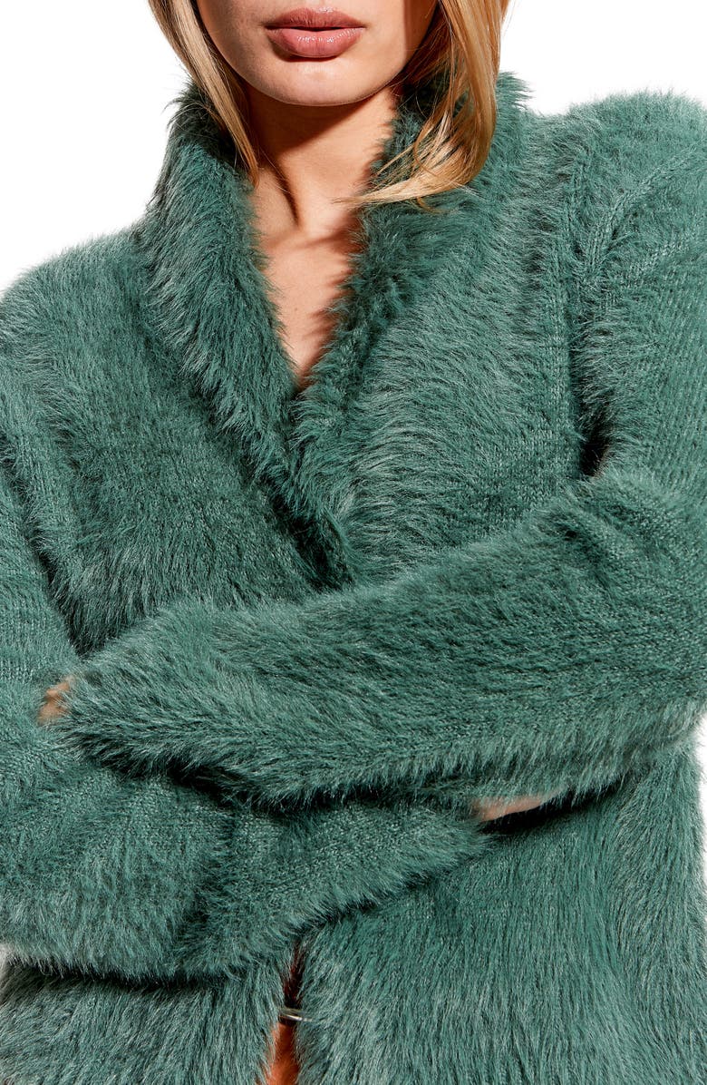 AS by DF Gwen Fuzzy Crop Cardigan, Alternate, color, 