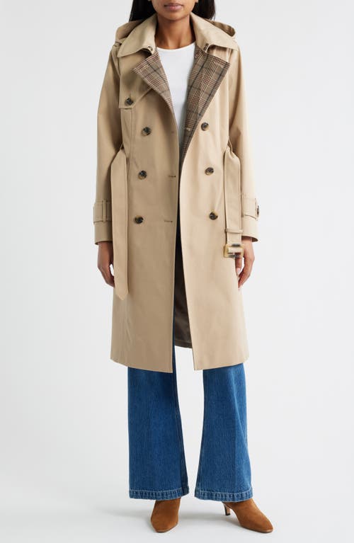 London Fog Heritage Trench Raincoat With Removable Hood