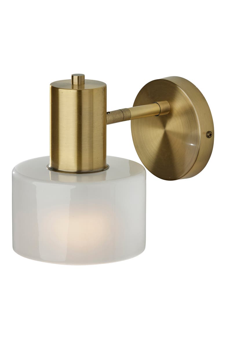 Rhodes Wall Lamp, Main, color, ANTIQUE BRASS