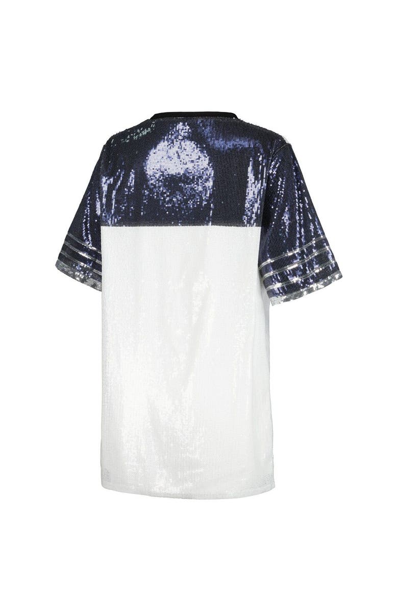 GAMEDAY COUTURE Women's Gameday Couture White Penn State Nittany Lions Chic Full Sequin Jersey Dress, Alternate, color, 