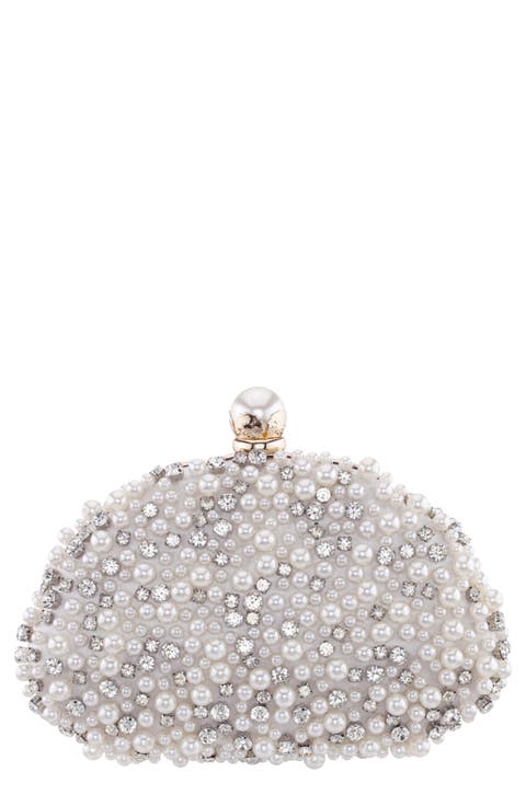 Maeve-M Faux Pearl Clutch