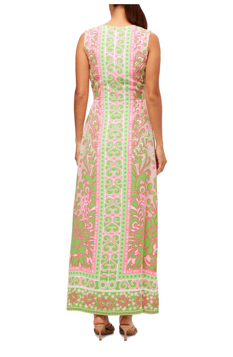 Trina Turk Button Front Printed Novak Maxi Dress, Alternate, color, 
