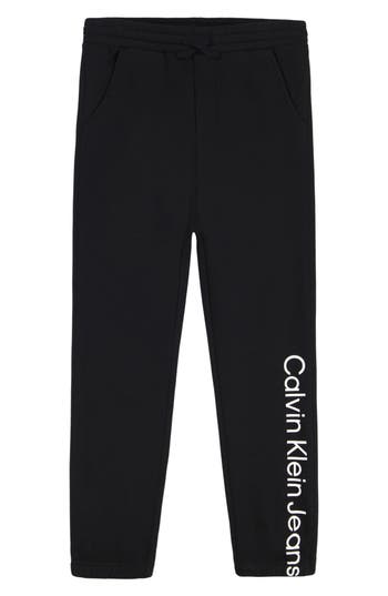 Calvin Klein Kids' Logo Joggers In Black