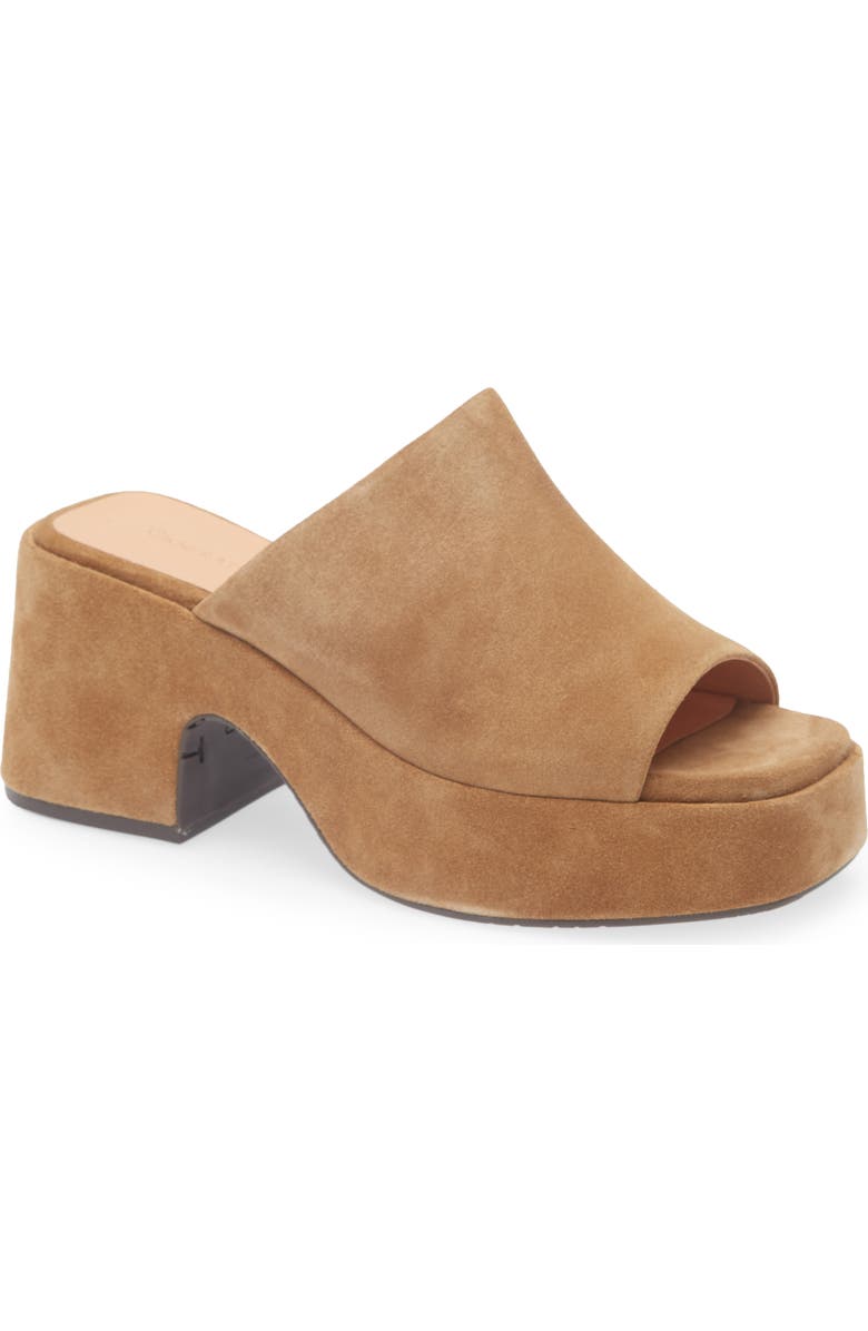 Chocolat Blu Huda Square Toe Sandal, Main, color, Tan Suede