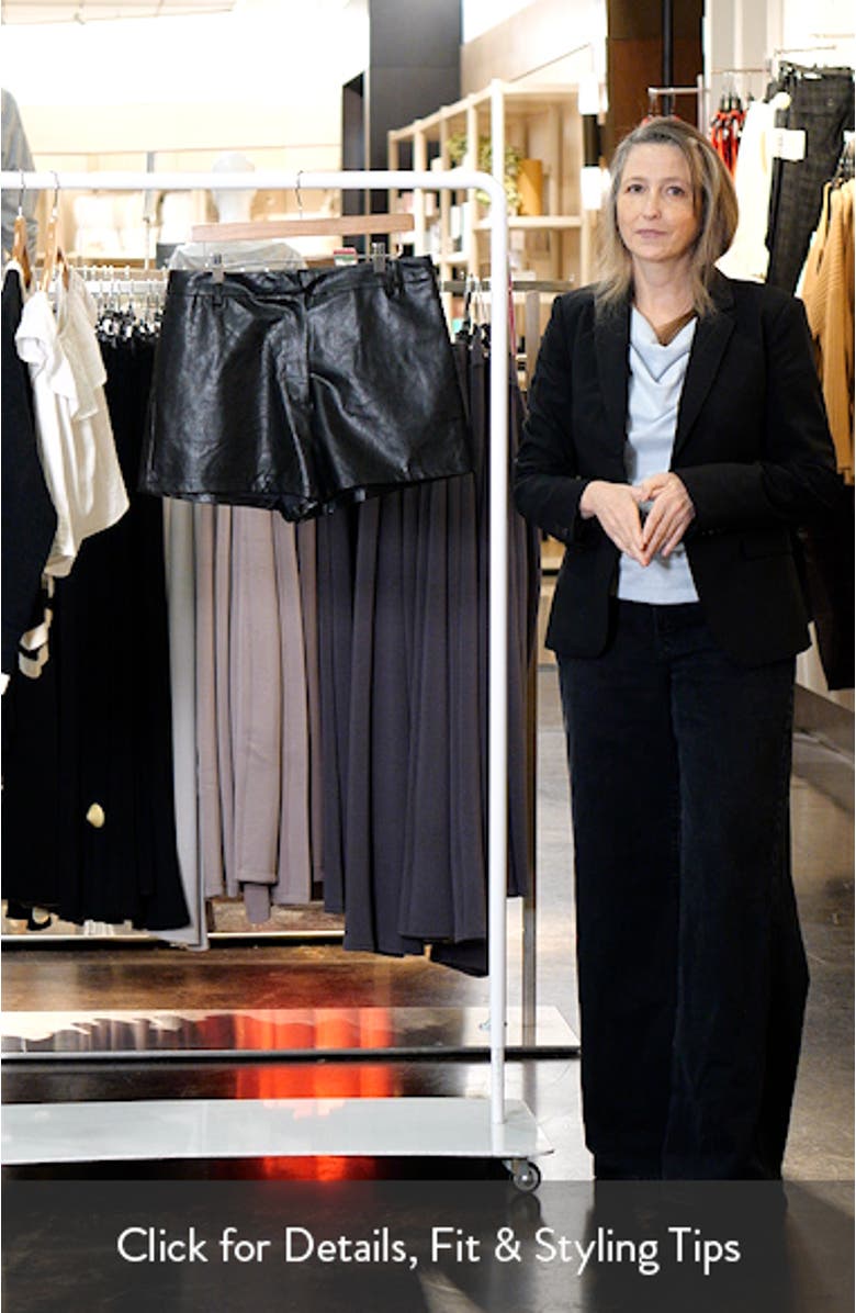 Fable Faux Leather Shorts, sales video thumbnail