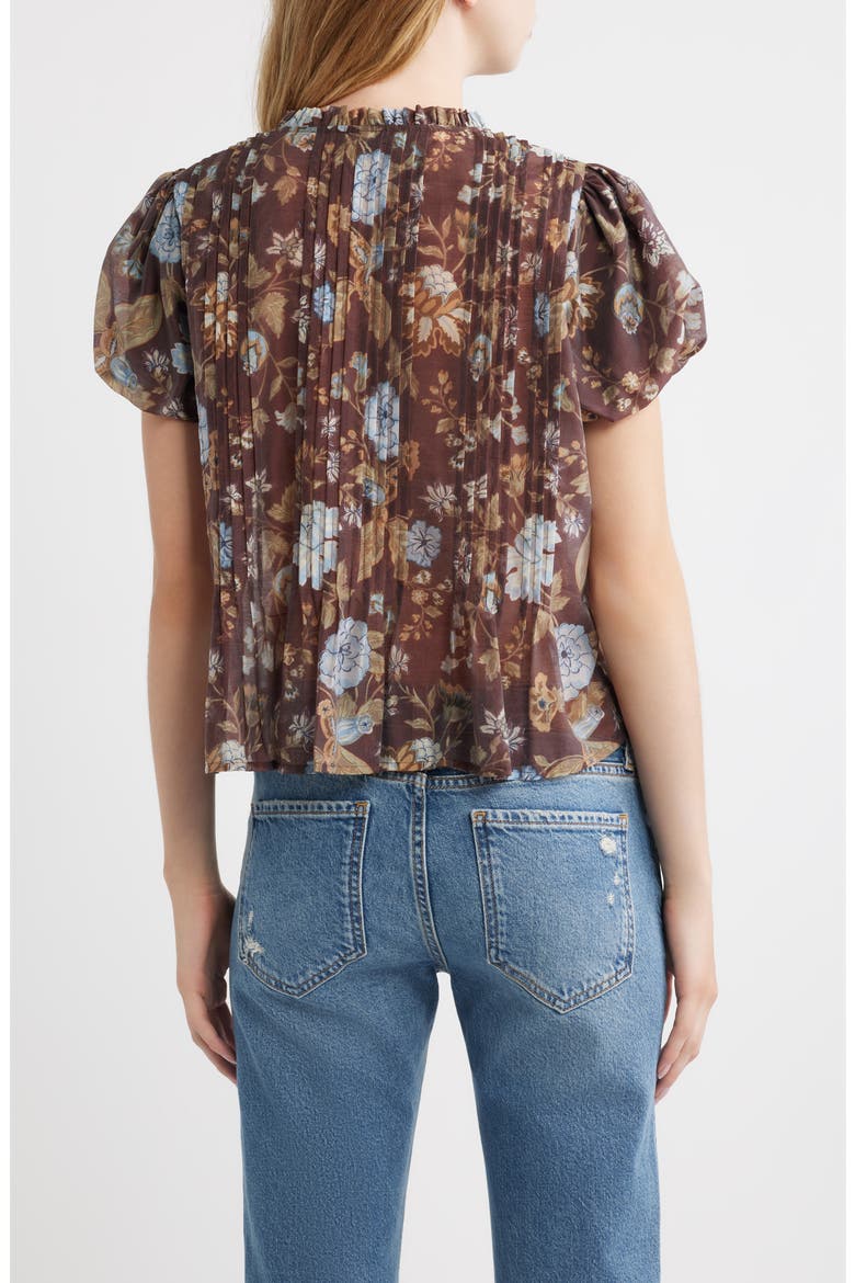 Pepper Pintuck Puff Sleeve Top, Alternate, color, WILLOW