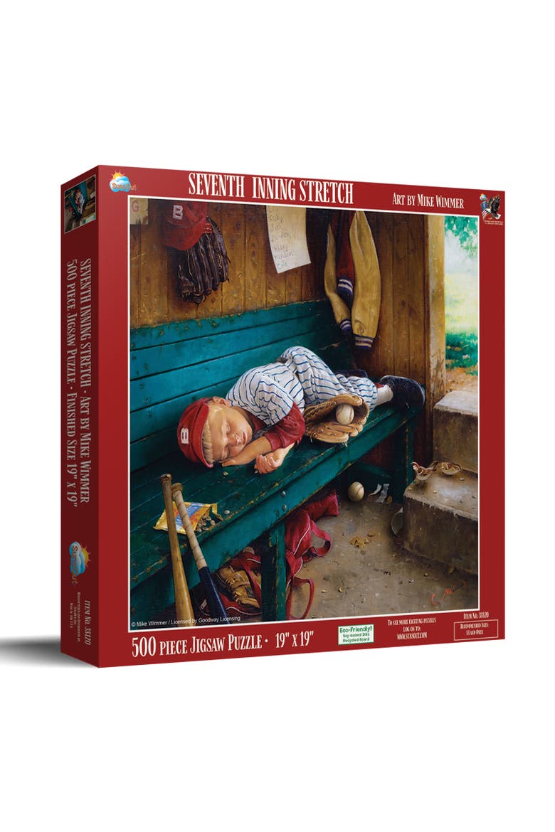 Seventh Inning Stretch 500 piece Jigsaw Puzzle for Adults, Main, color, Multicolor