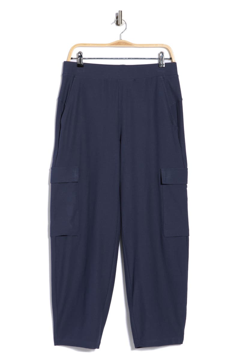 Eileen Fisher Ankle Lantern Cargo Pants, Alternate, color, Ocean