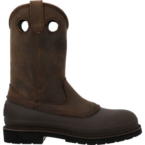 Georgia Boot Wellington Work Boot In Brown