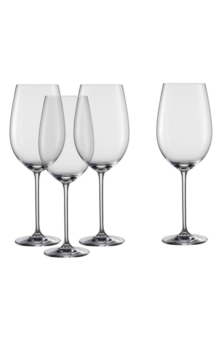 Schott Zwiesel Set of 4 Bordeaux Wine Glasses, Main, color, Clear