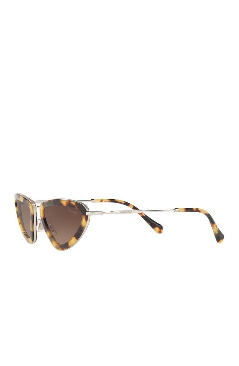 Miu Miu 53mm Irregular Sunglasses, Alternate, color,