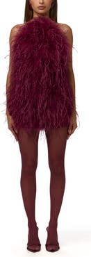 Naked Wardrobe Feather Minidress