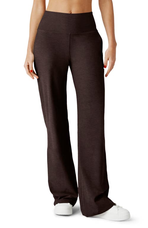 Beyond Yoga Space Dye Wide Leg Pants In Brown