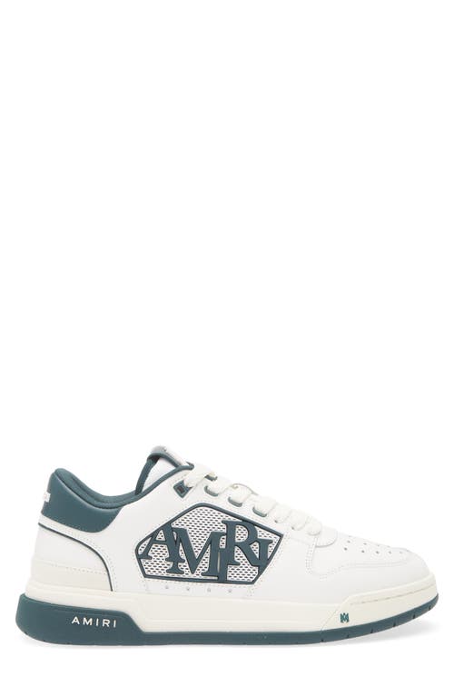 Amiri Classic Logo Low Top Sneaker In Evergreen