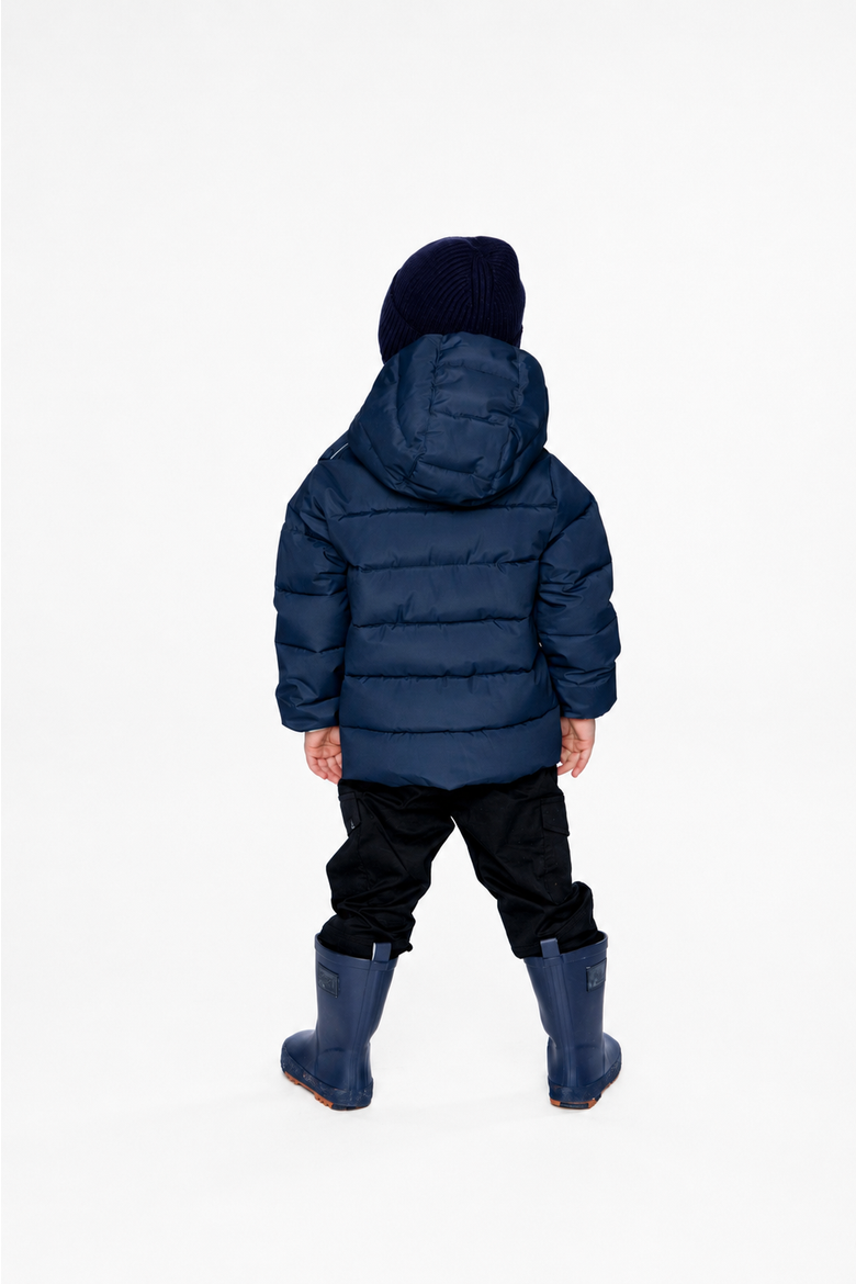 Quilted Hooded PrimaLoft Winter Jacket, Alternate, color, Dark Blue