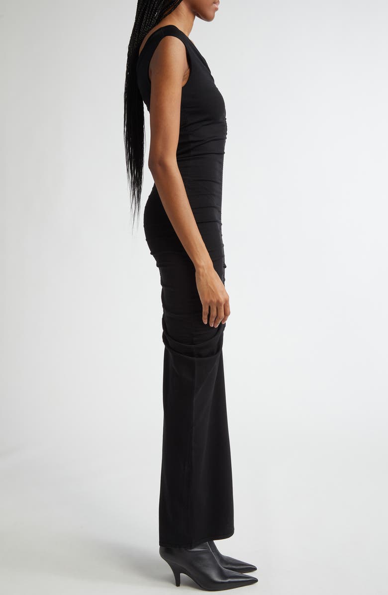 Alexander Wang Ruched V-Neck Sleeveless Sweater Dress, Alternate, color, 