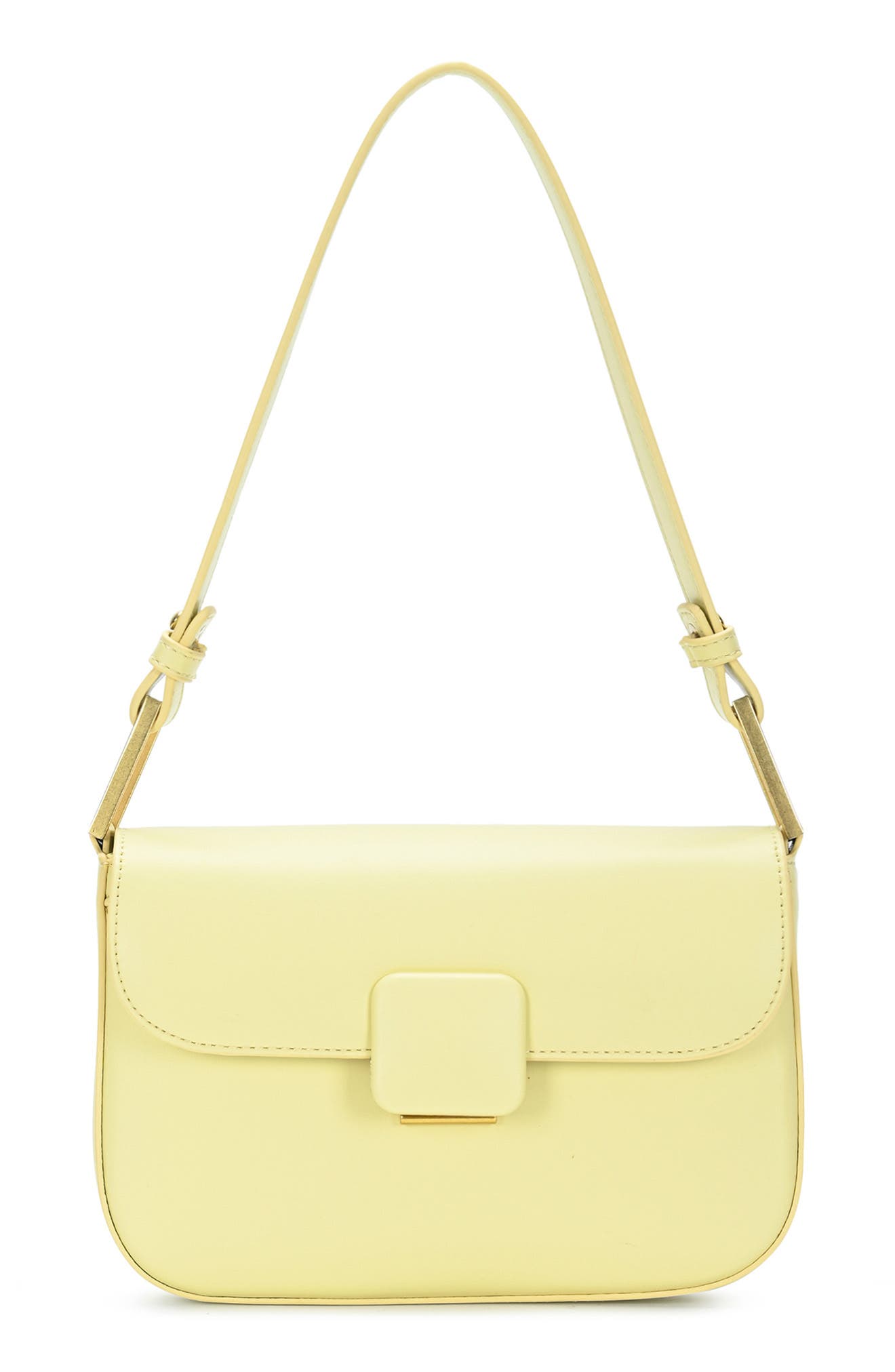 Flap Shoulder Bag, Main, color, YELLOW