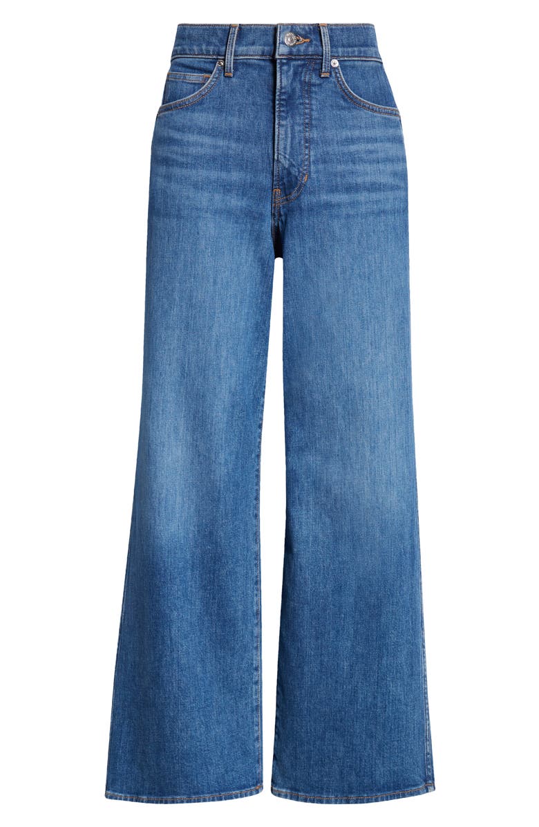 Veronica Beard Taylor High Waist Crop Wide Leg Jeans, Alternate, color, Serendipity
