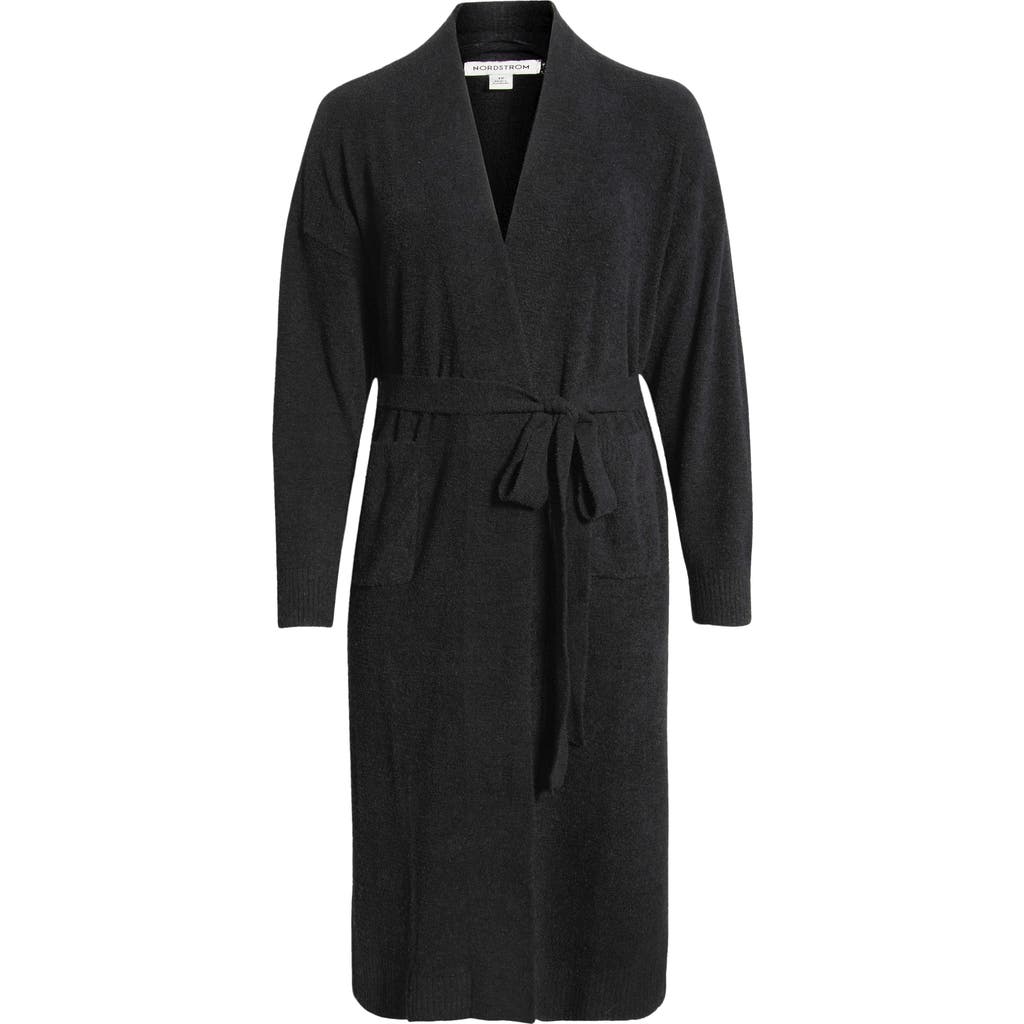 Nordstrom So Soft Robe In Black