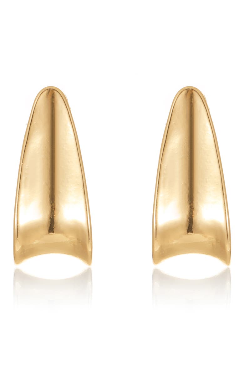 Draped Concave Hoop Earrings, Alternate, color, GOLD