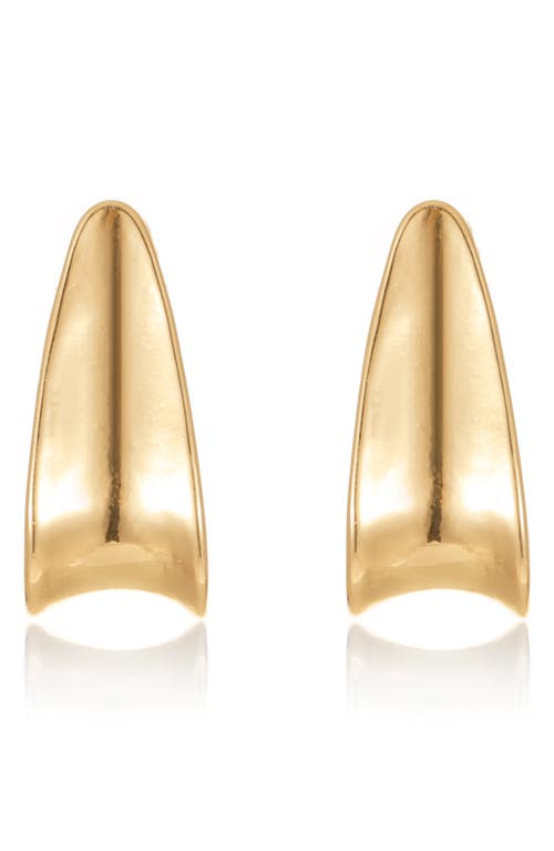 Ettika Draped Concave Hoop Earrings In Gold