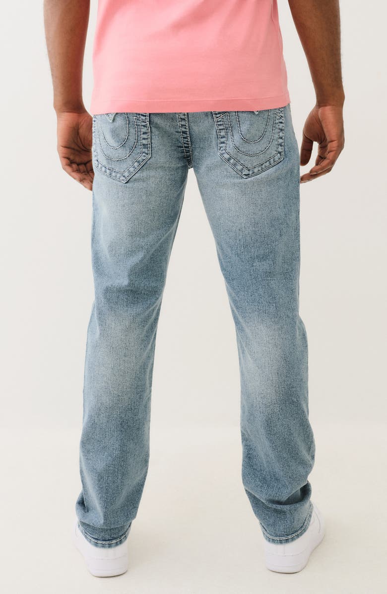 True Religion Geno Big T Flap Slim Fit Jeans, Alternate, color, Light Mellow Wash