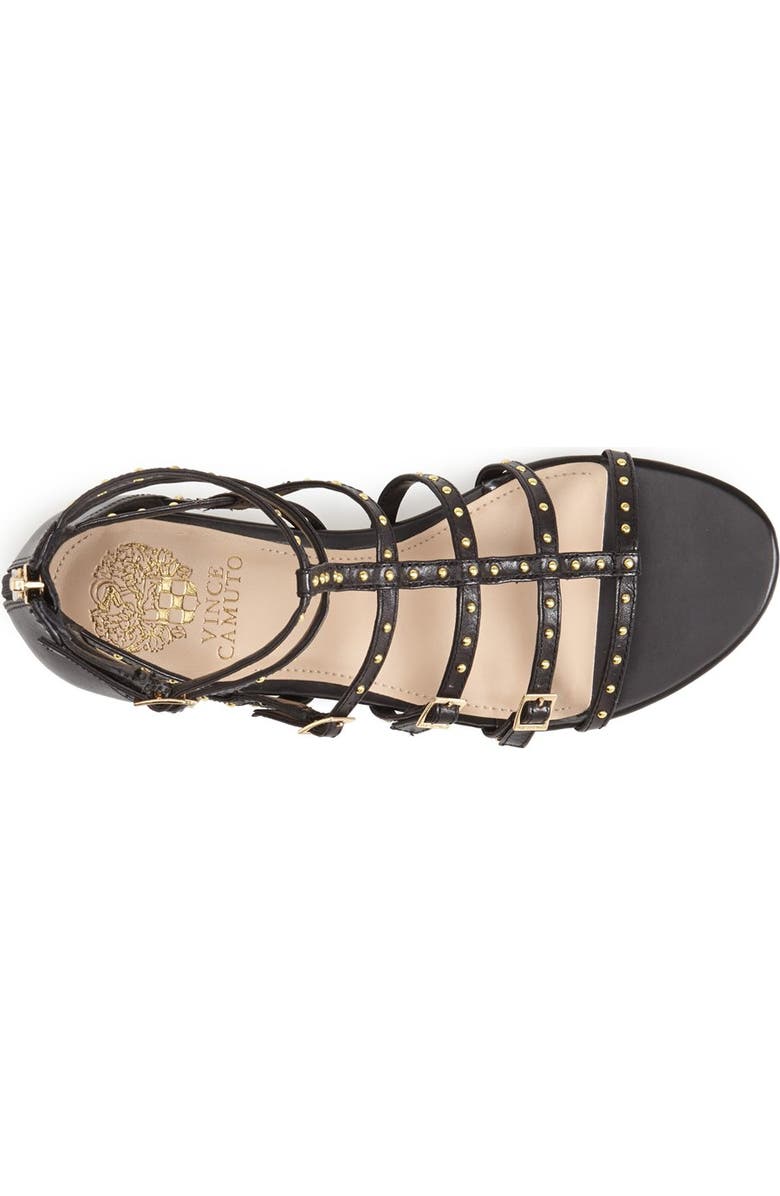 Vince Camuto 'Hevelli' Studded Leather Gladiator Sandal, Alternate, color,