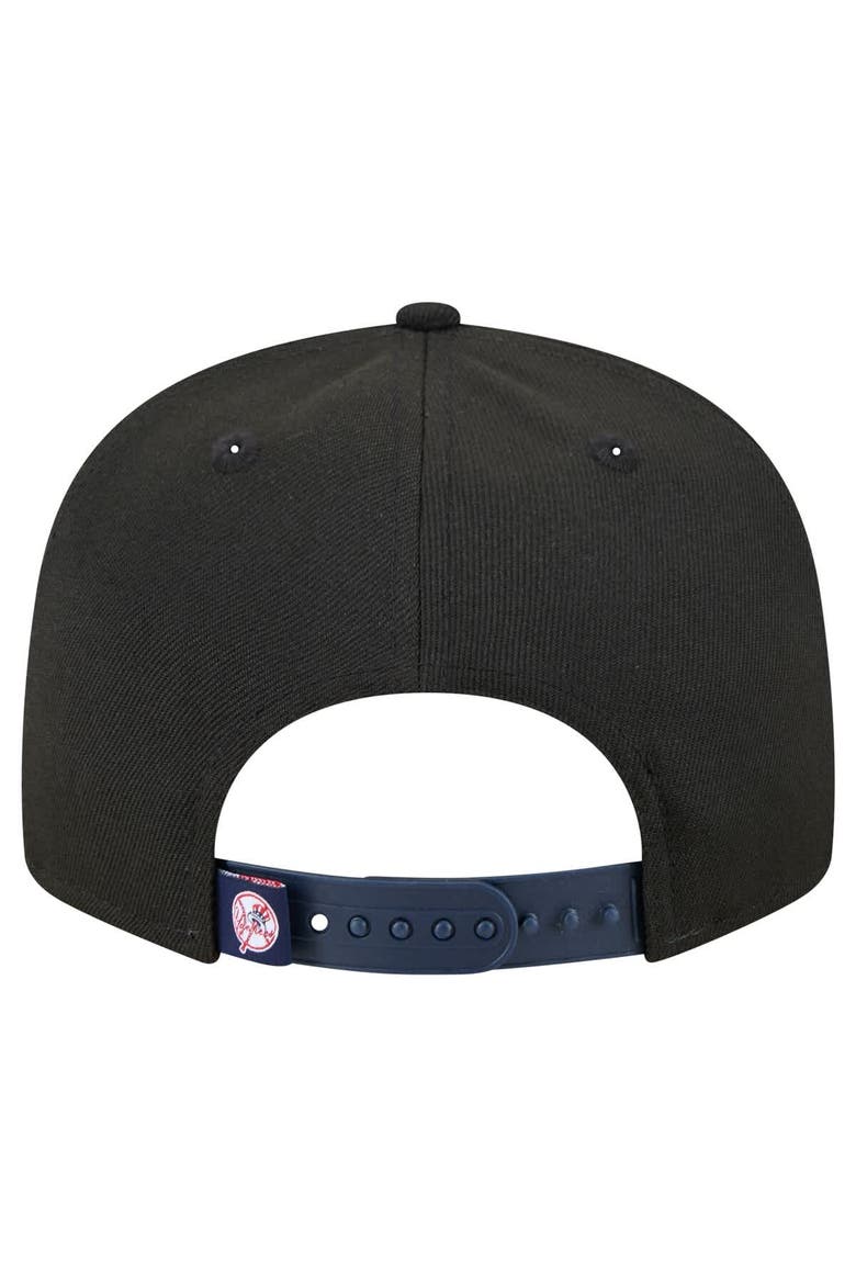 Men's New Era Black New York Yankees Splatter 9FIFTY Snapback Hat, Alternate, color, Black