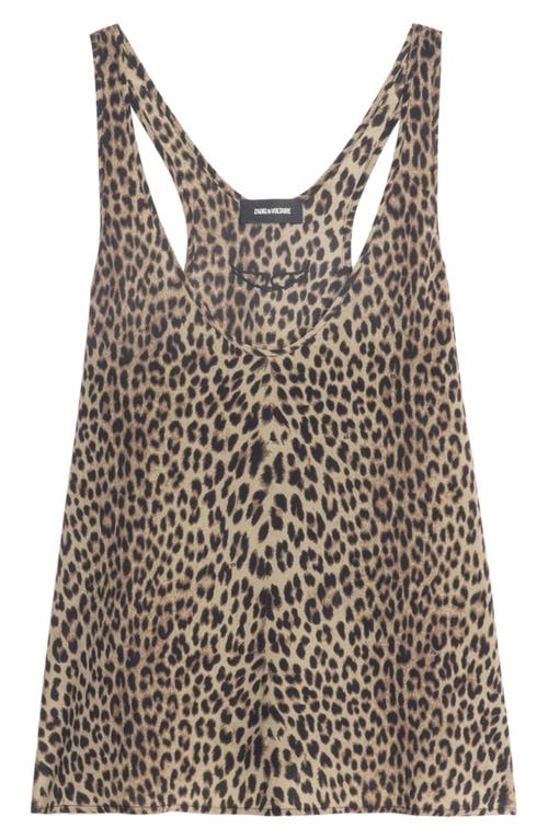 Zadig & Voltaire Tarysa Leopard Print Tank Top In Animal Print