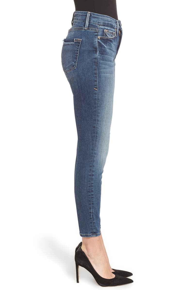 Good American Good Legs Ripped Crop Skinny Jeans, Alternate, color, 