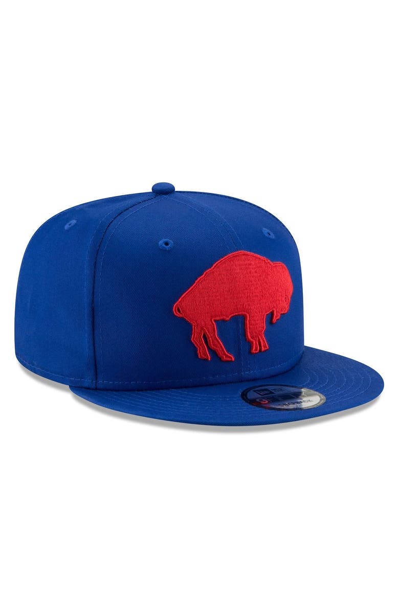 New Era Men's New Era Royal Buffalo Bills Throwback 9FIFTY Adjustable Snapback Hat, Alternate, color,