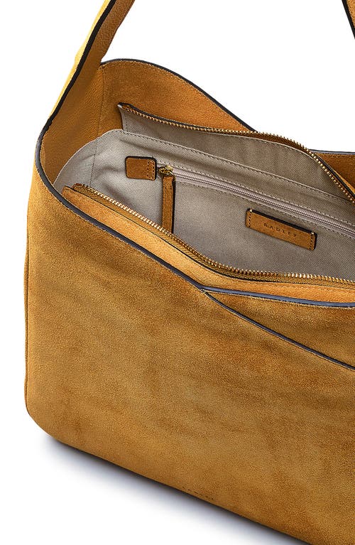 Radley Alpha Road Suede Shoulder Bag In Brown