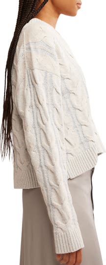 Washed Cable Sweater