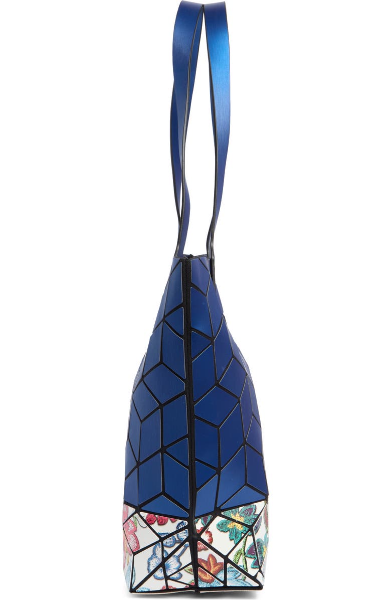 PATRIZIA LUCA Two Tone Geo Tote Bag, Alternate, color, Blue/ White Floral