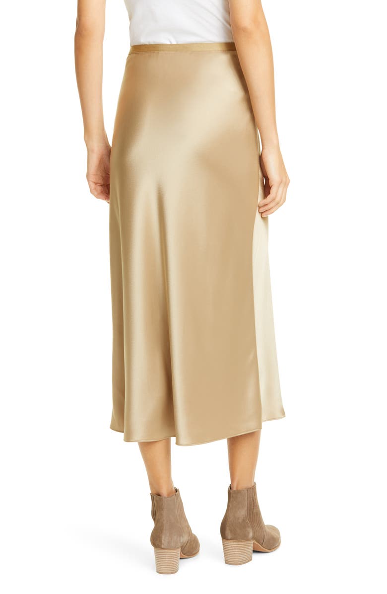 Polo Ralph Lauren Amla Bias Cut Satin Midi Skirt, Alternate, color, 