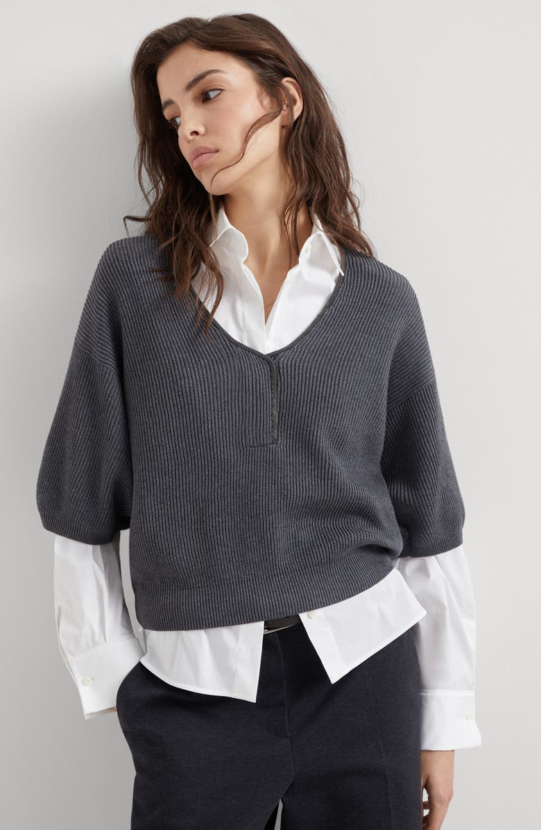 Brunello Cucinelli Cotton sweater, Alternate, color, 