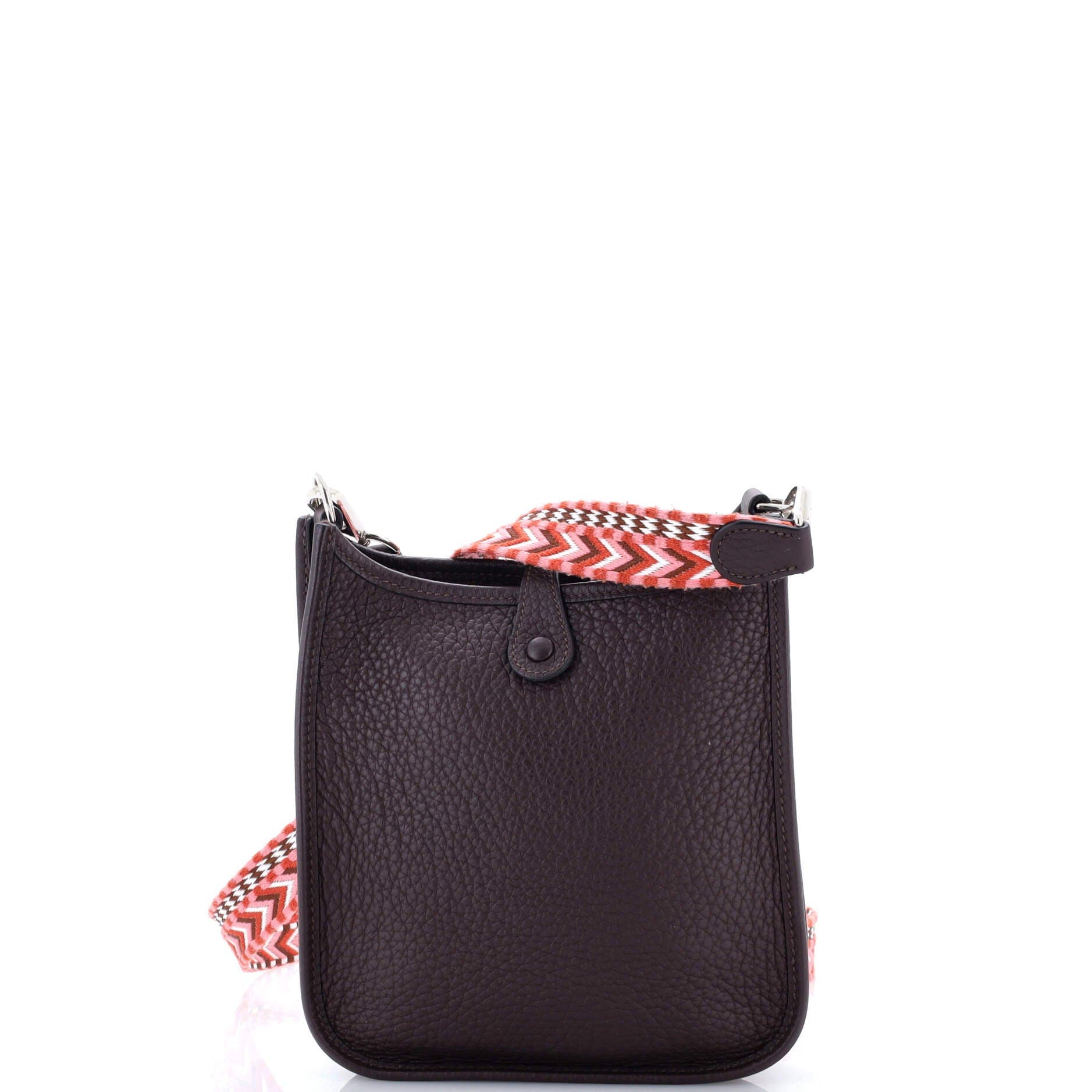 Pre-Owned Hermes Evelyne Bag Gen III Clemence TPM, Alternate, color, Rouge Sellier