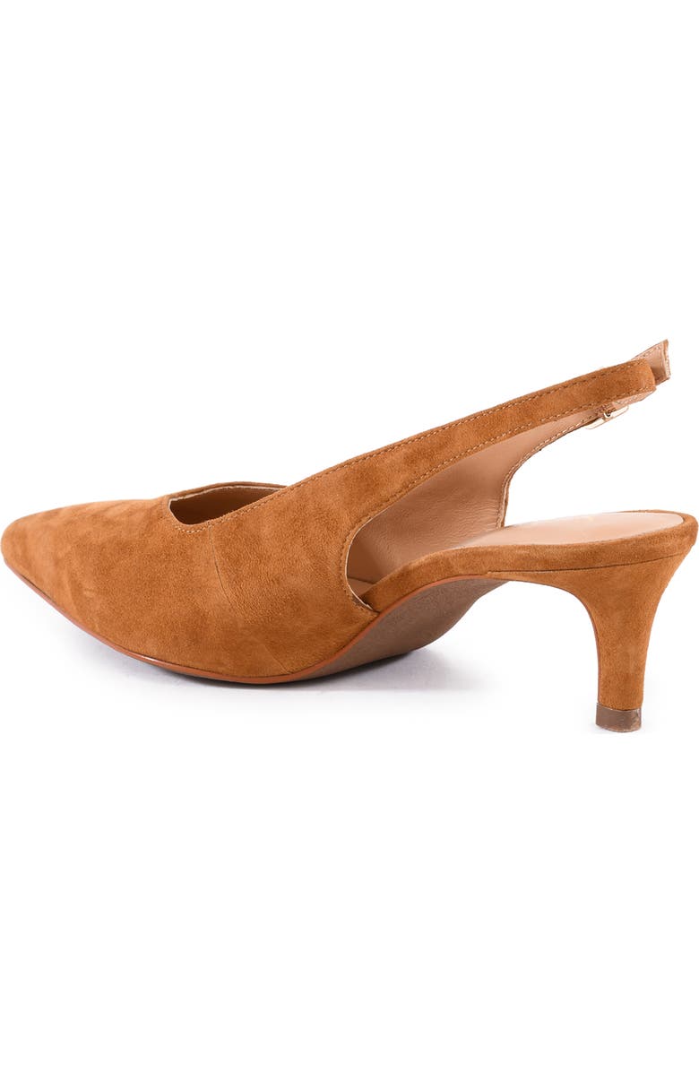 Seychelles Candlelight Slingback Pointed Toe Kitten Heel Pump, Alternate, color, Tan