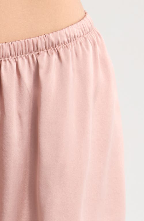 Nordstrom Sandwashed Silk Short Pajamas In Pink Puff