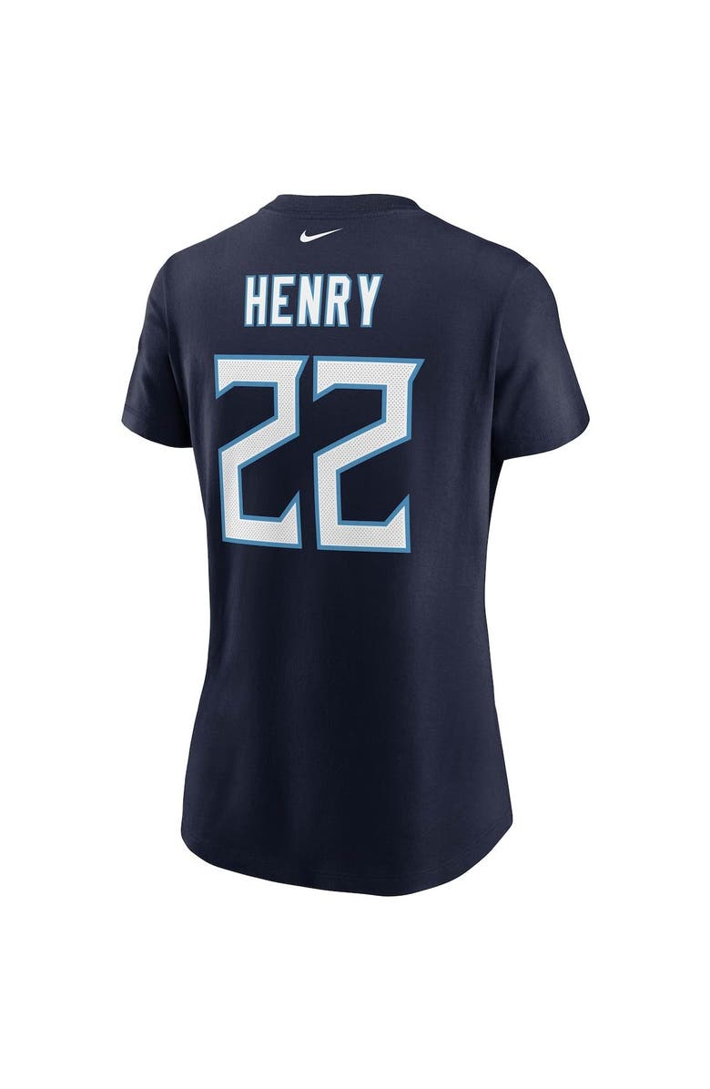 Nike Women's Nike Derrick Henry Navy Tennessee Titans Player Name & Number T-Shirt, Alternate, color,