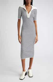 Darcy Stripe Midi Sweater Dress