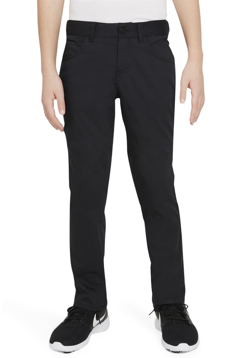 Kids' Dri-FIT Golf Pants, Main, color, BLACK