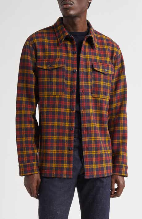 Walker Plaid Wool Flannel Work Shirt