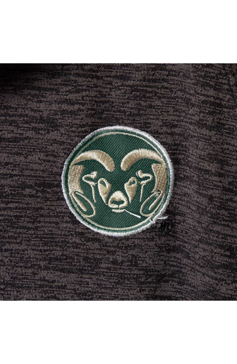 COLOSSEUM Men's Colosseum Heathered Black Colorado State Rams Logo Down Swing Polo, Alternate, color, Heather Black