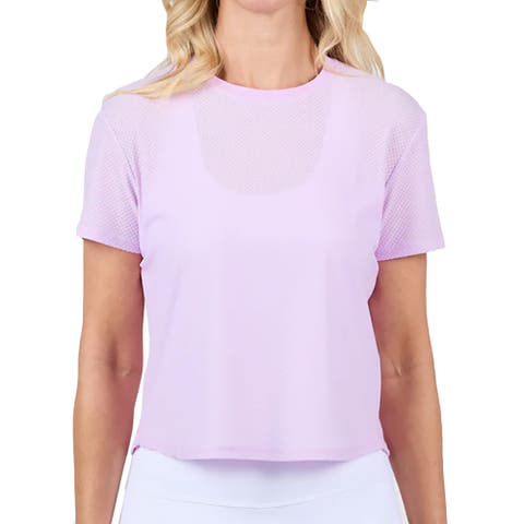 Staples Mesh Short Sleeve Womens Tennis Shirt
