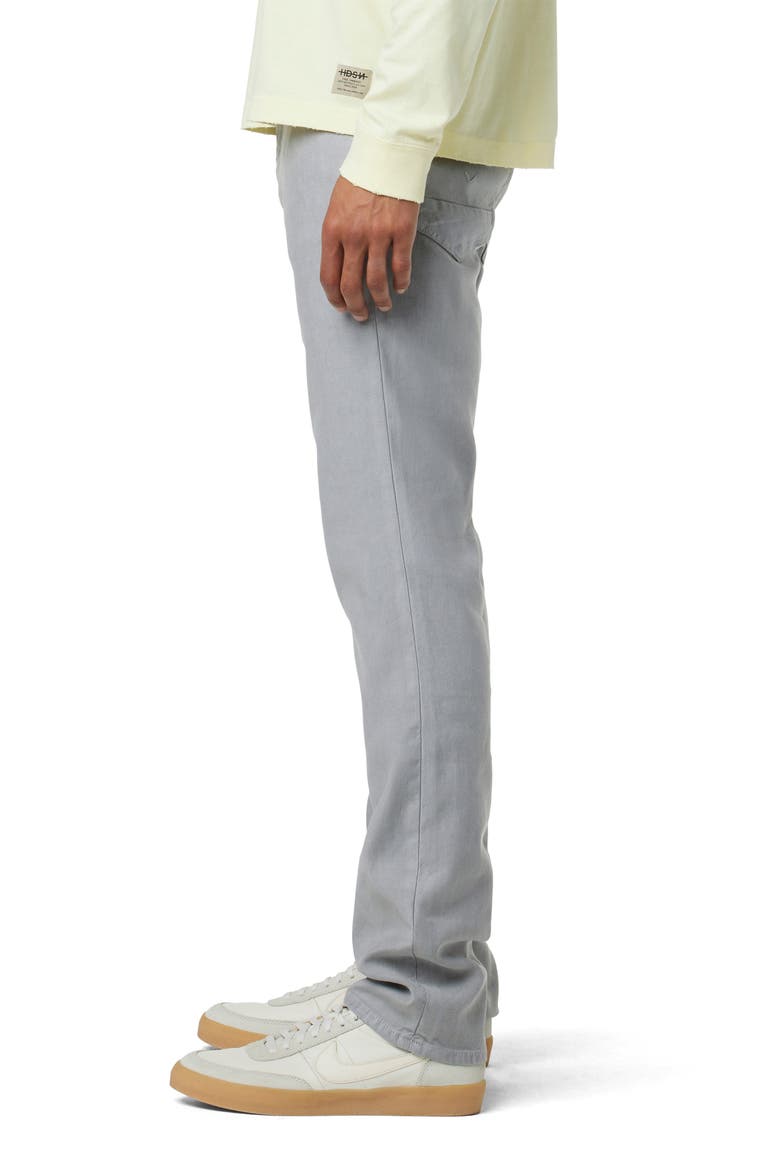 Blake Slim Straight Leg Stretch Linen Blend Five Pocket Pants, Alternate, color, CEMENT