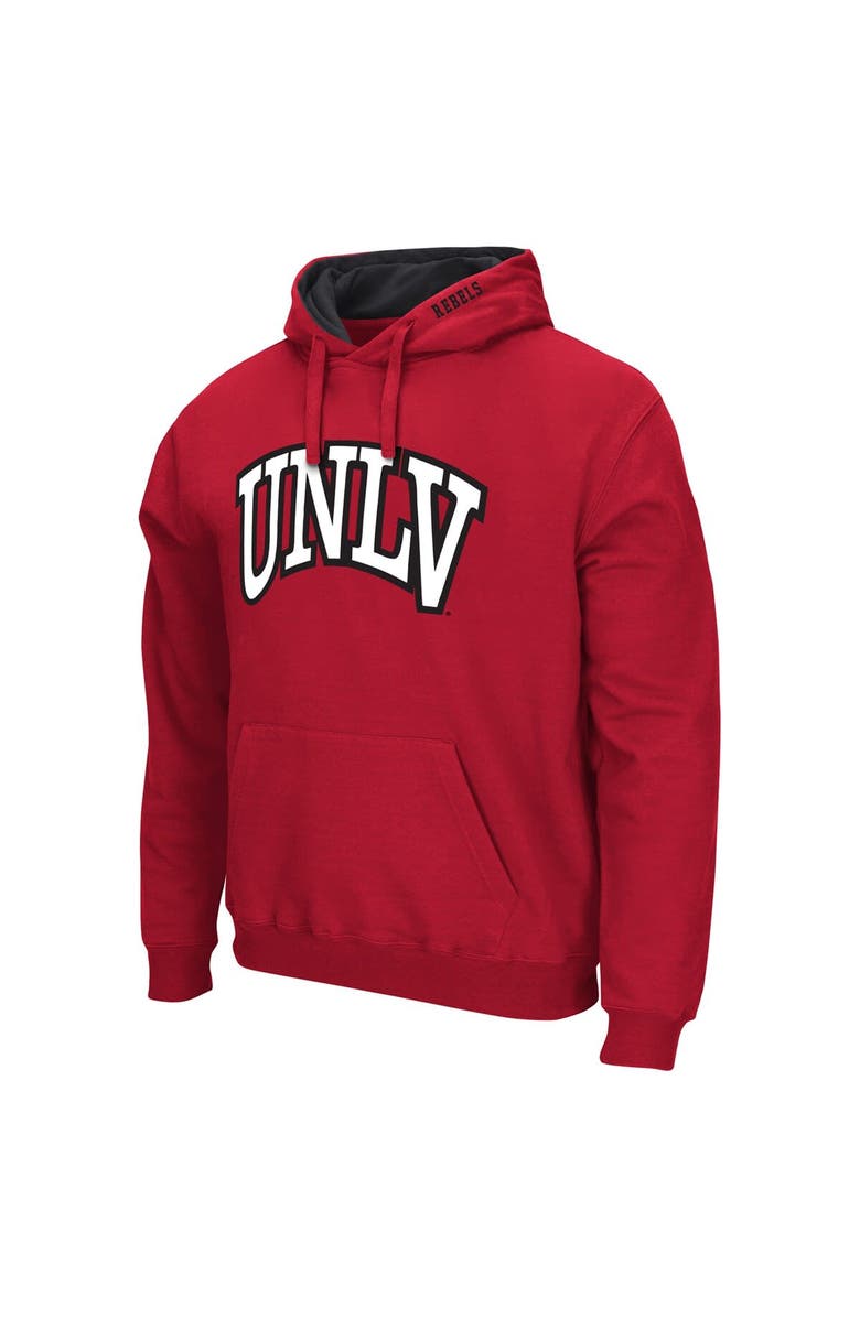 COLOSSEUM Men's Colosseum Red UNLV Rebels Arch and Logo Pullover Hoodie, Alternate, color, 