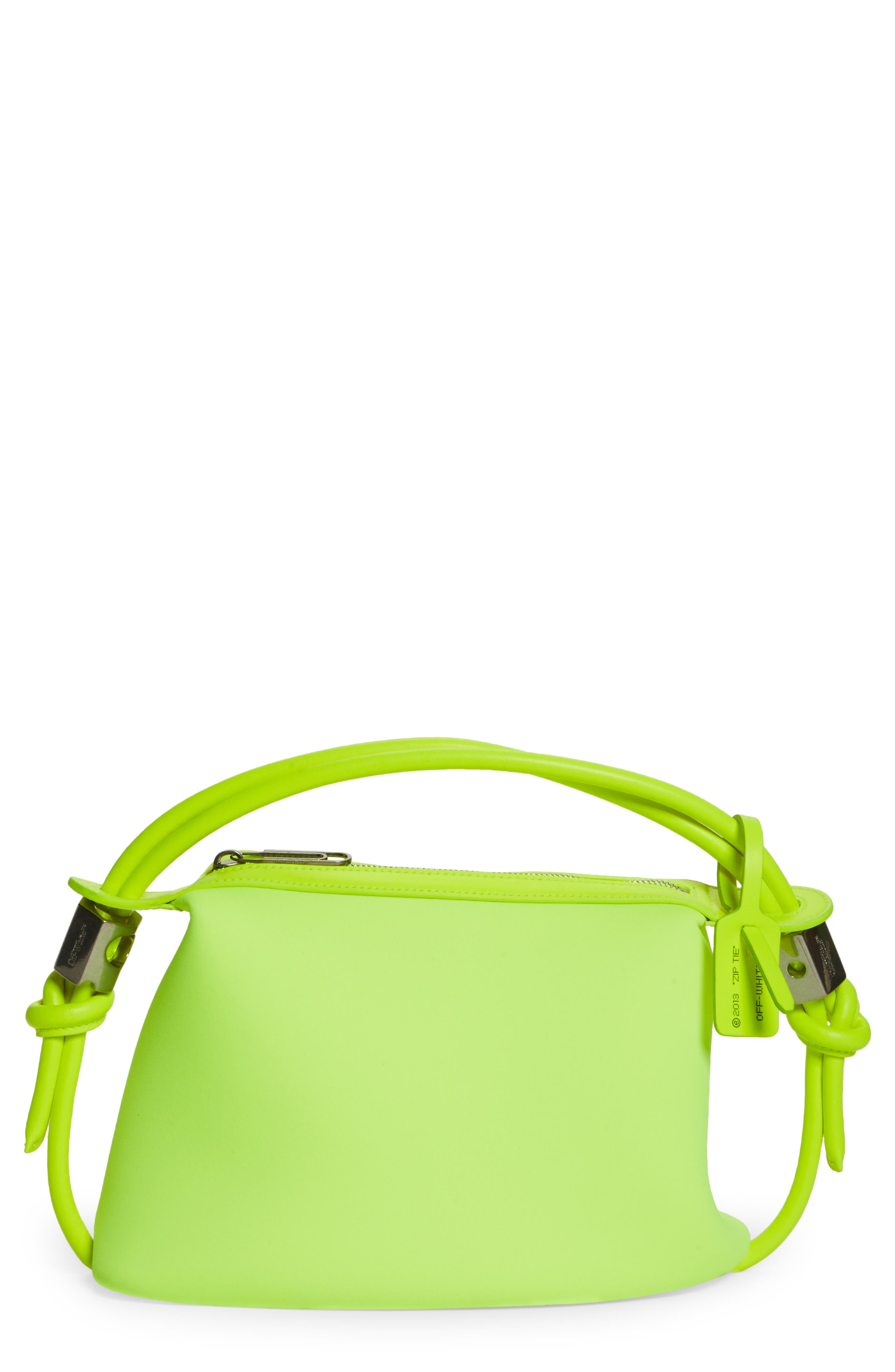 Off-White Slide Scuba Knit Hobo Bag, Main, color, 